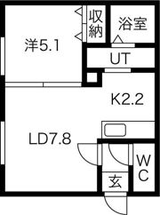 パストラーレ円山の間取り画像