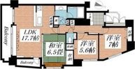 センチュリラルネス大通の間取り画像