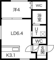 COMSA月寒中央の間取り画像