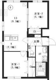 Rent南郷（レント南郷）の間取り画像
