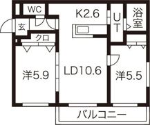 リッツハウス山の手の間取り画像