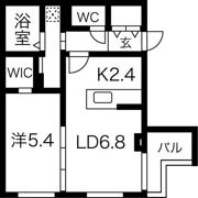 Crossbell524の間取り画像