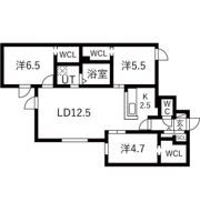 Ts COURT ASABU East（ティーエスコートアサの間取り画像