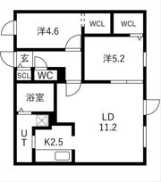 Ts COURT ASABU East（ティーエスコートアサの間取り画像