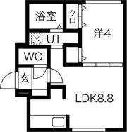 ALPHA厚別南の間取り画像