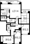 フロンティア南11条の間取り画像