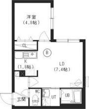 ケイメゾン2環状通東の間取り画像