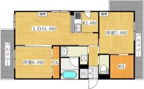 カトレア月寒東6の間取り画像