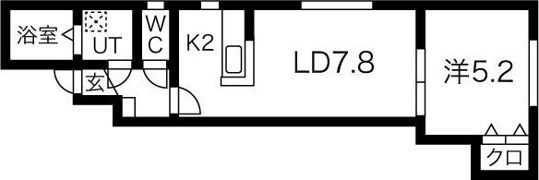 シンセリティ八軒の間取り画像