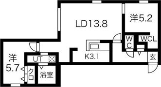 GLASS MARE HACHIKENの間取り画像