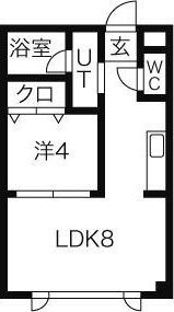オークラパレスN12の間取り画像