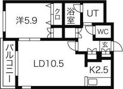 メゾンソレイユの間取り画像