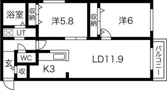 ルッカ伏見の間取り画像
