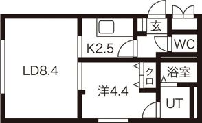 エスパスブランの間取り画像