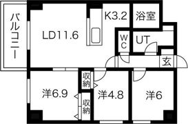MODENA近代美術館の間取り画像