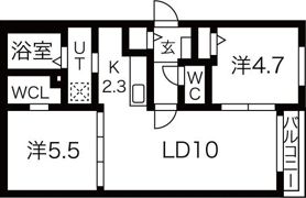 フラット北35条IIの間取り画像
