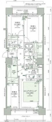クリーンリバーフィネス札幌ミッドステージセンターの間取り画像