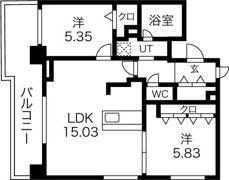 桂和レジデンス円山公園の間取り画像