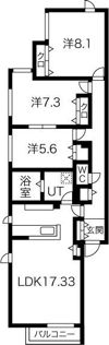 プレメゾン円山の間取り画像