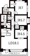 ラ・クラッセ札幌ステーションスクエアの間取り画像