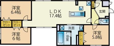 Lu Pionia（ル ピオニア）の間取り画像