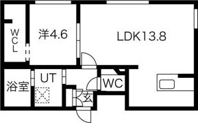 GEレジデンス琴似の間取り画像