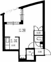 アルファアパル本通の間取り画像