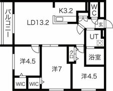 グランエリーナ南郷の間取り画像