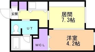メニーズコート豊平川の間取り画像
