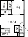 ALPHA南平岸の間取り画像