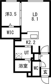 （仮称）八軒3-2MSの間取り画像