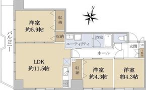 パシフィック北大前の間取り画像