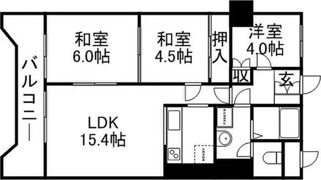 シティマンション五十嵐の間取り画像