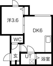 琴似ハウス・蒼の間取り画像