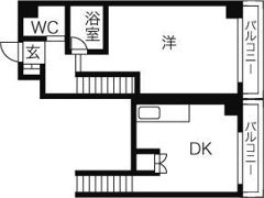 メープル北円山の間取り画像