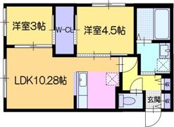 仮）ガルボ平岸の間取り画像