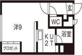 サザンフォレスト北大の間取り画像