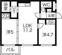 フォルトゥーナ学園前の間取り画像