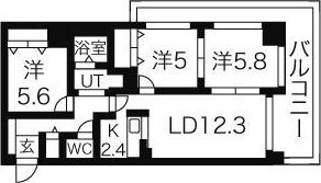ラフォーレパークヒルの間取り画像