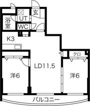 ル・ピエール桑園の間取り画像