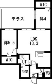 ブランシャールAS北16条Nの間取り画像