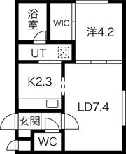 ピノ・ノワール医大前の間取り画像