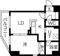 テムデック栄町の間取り画像