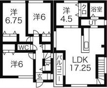 カシーヤ1619の間取り画像