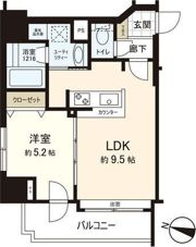 【分譲賃貸】アルファタワー・札幌ステーションフロントの間取り画像
