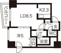 リライエンス円山の間取り画像
