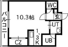 エスカーダ南8条の間取り画像