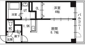グランカーサ南6条の間取り画像