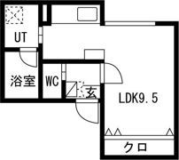 キングハウス学園前の間取り画像