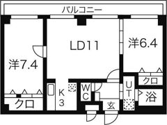 フロムコートの間取り画像